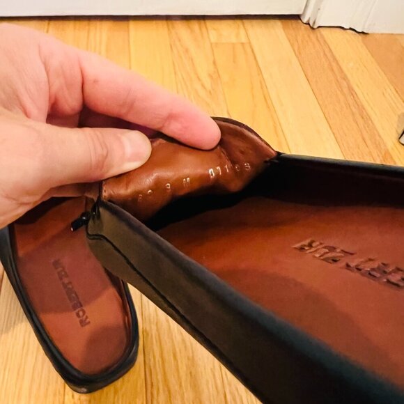 ROBERT ZUR Petra Loafers Women Sz 9 M Black Soft Leather Slip On Shoes Moccasin - Picture 14 of 16